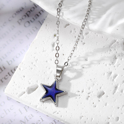 Colour-Changing Mood Pendant Necklace