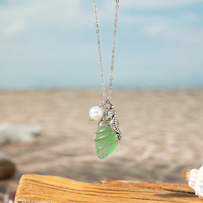 Colorful Sea Glass Necklaces