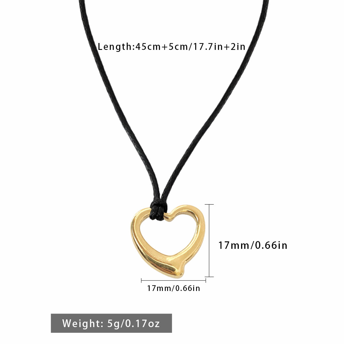 Wax Line Love Pendant Necklace