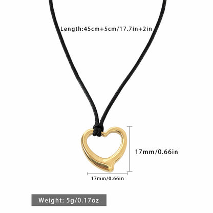 Wax Line Love Pendant Necklace