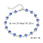 Love Heart Crystal Anklet