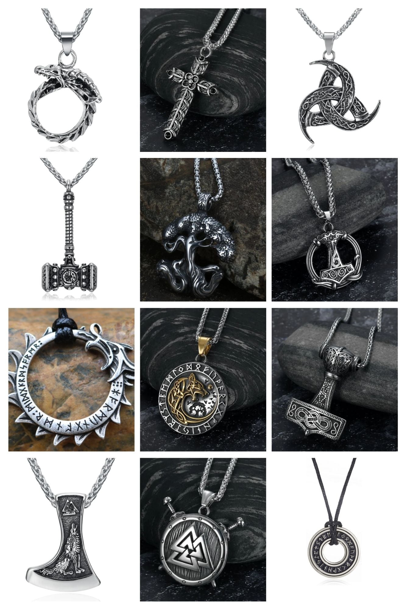 Vintage Nordic Viking Chains