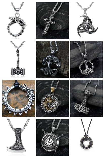 Vintage Nordic Viking Chains
