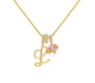 A - Z Alphabet Elegant Blue Heart Necklace with Zircons - Trendy Radar