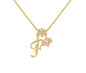 A-Z Alphabet Elegant Blue Heart Necklace with Zircons - Trendy Radar