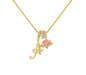 A-Z Alphabet Elegant Blue Heart Necklace with Zircons - Trendy Radar