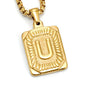 A-Z Alphabet Titanium Steel Letter Pendant Necklace - Trendy Radar