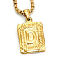 A-Z Alphabet Titanium Steel Letter Pendant Necklace - Trendy Radar