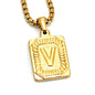 A-Z Alphabet Titanium Steel Letter Pendant Necklace - Trendy Radar