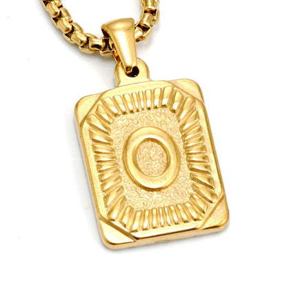 A-Z Alphabet Titanium Steel Letter Pendant Necklace - Trendy Radar