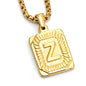 A-Z Alphabet Titanium Steel Letter Pendant Necklace - Trendy Radar