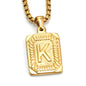 A-Z Alphabet Titanium Steel Letter Pendant Necklace - Trendy Radar