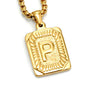 A-Z Alphabet Titanium Steel Letter Pendant Necklace - Trendy Radar