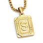 A-Z Alphabet Titanium Steel Letter Pendant Necklace - Trendy Radar