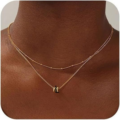 A-Z Multi-Layer English Alphabet Necklace - Trendy Radar