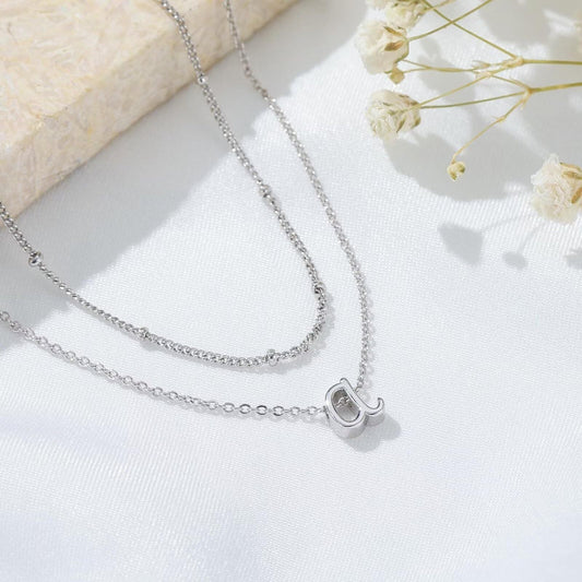A-Z Multi-Layer English Alphabet Necklace - Trendy Radar