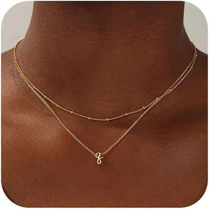 A-Z Multi-Layer English Alphabet Necklace - Trendy Radar