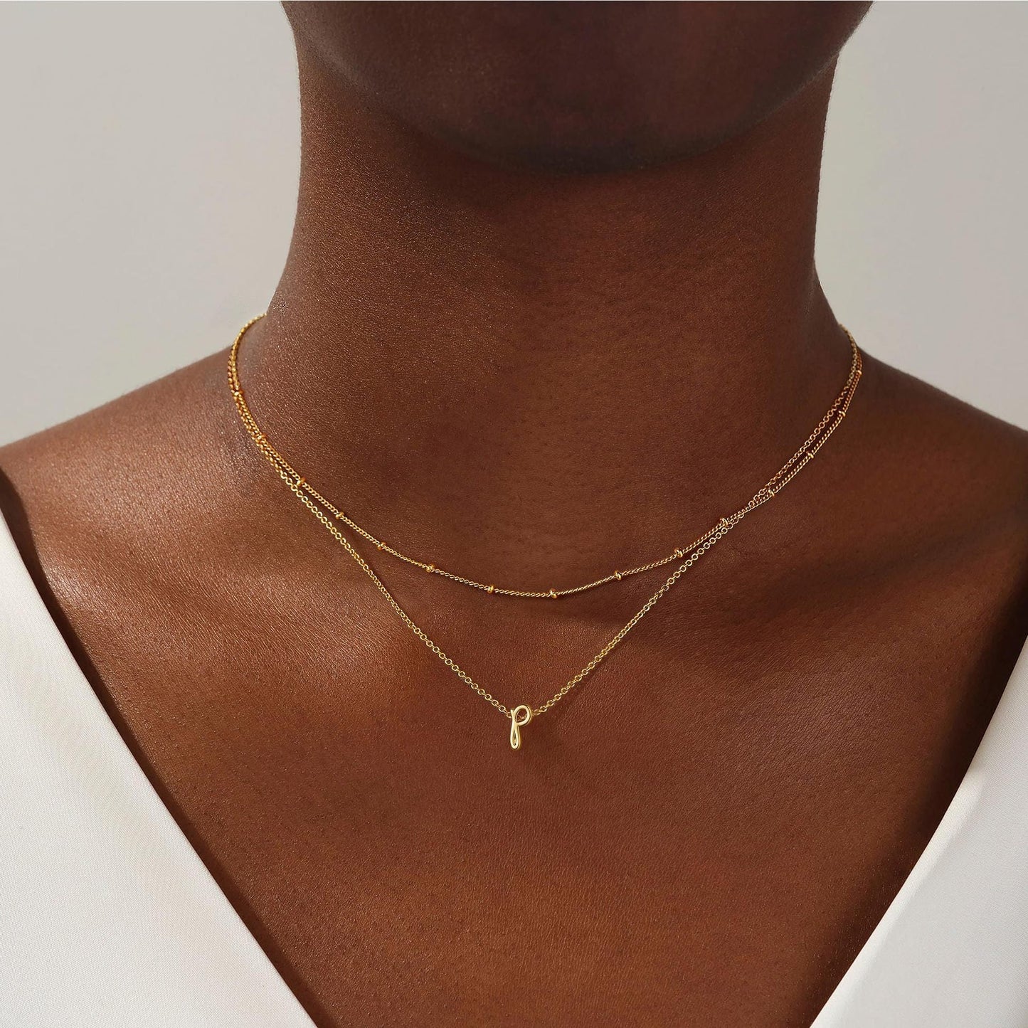 A-Z Multi-Layer English Alphabet Necklace - Trendy Radar