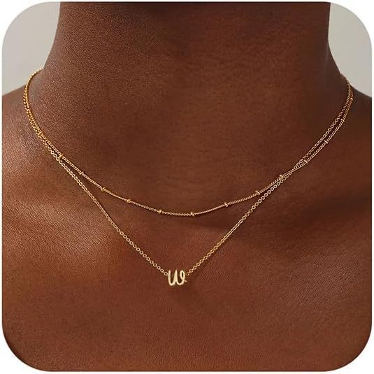 A-Z Multi-Layer English Alphabet Necklace - Trendy Radar