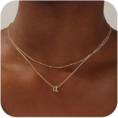 A-Z Multi-Layer English Alphabet Necklace - Trendy Radar