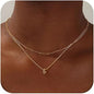 A-Z Multi-Layer English Alphabet Necklace - Trendy Radar