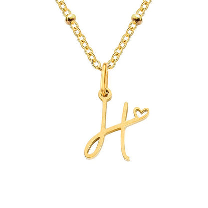 A - Z Personalized 26 Letter Pendant Necklace - Trendy Radar