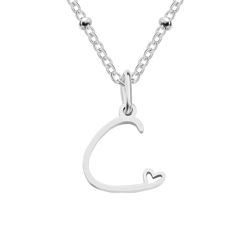 A - Z Personalized 26 Letter Pendant Necklace - Trendy Radar