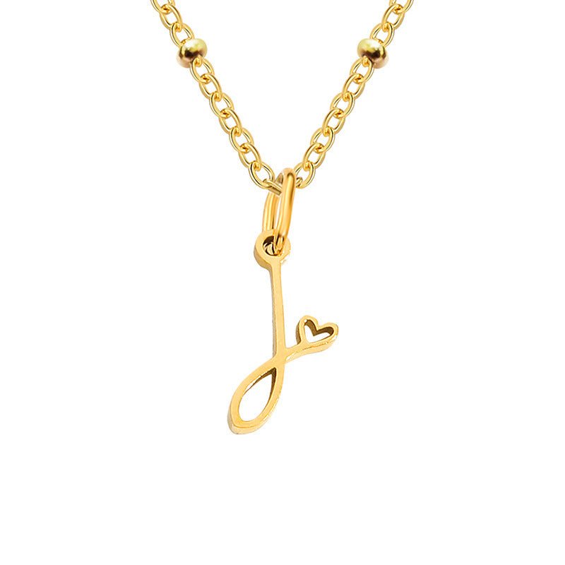 A - Z Personalized 26 Letter Pendant Necklace - Trendy Radar