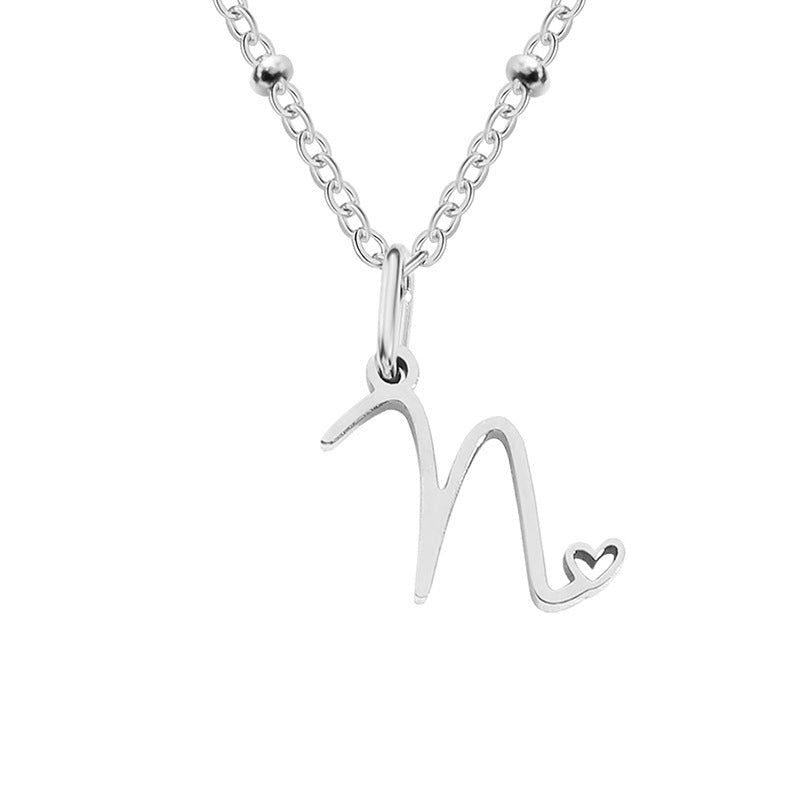 A - Z Personalized 26 Letter Pendant Necklace - Trendy Radar