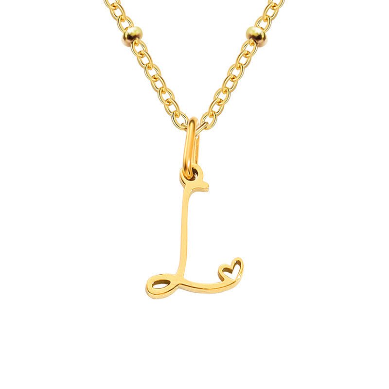 A - Z Personalized 26 Letter Pendant Necklace - Trendy Radar