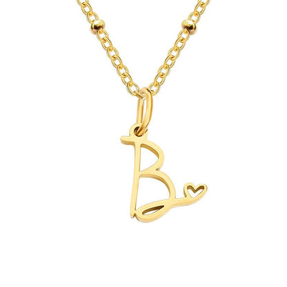 A-Z Personalized 26 Letter Pendant Necklace - Trendy Radar