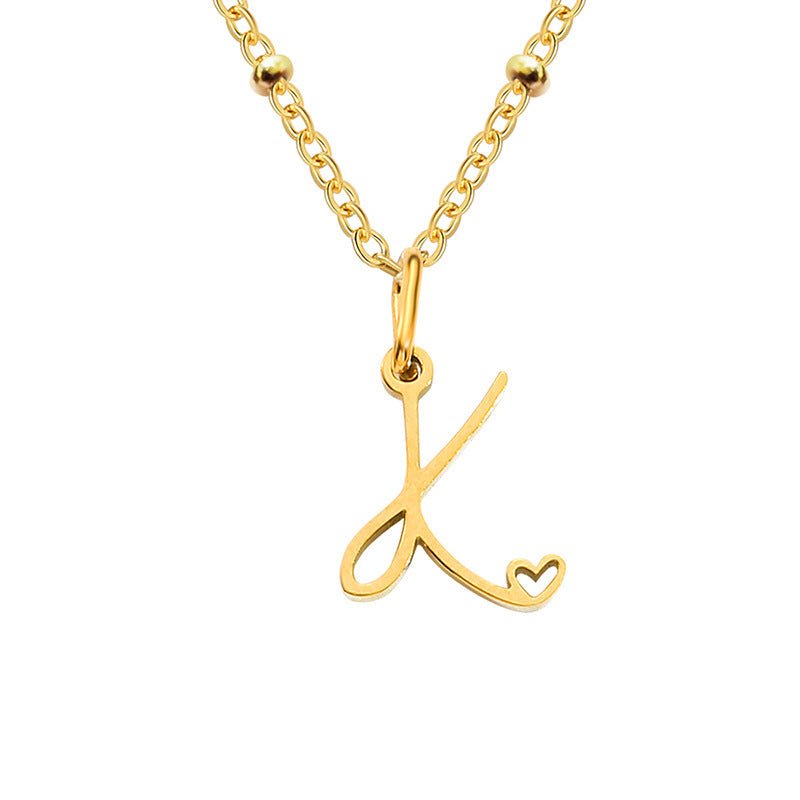 A - Z Personalized 26 Letter Pendant Necklace - Trendy Radar