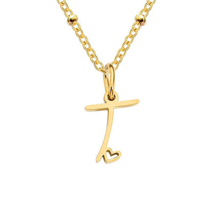 A - Z Personalized 26 Letter Pendant Necklace - Trendy Radar