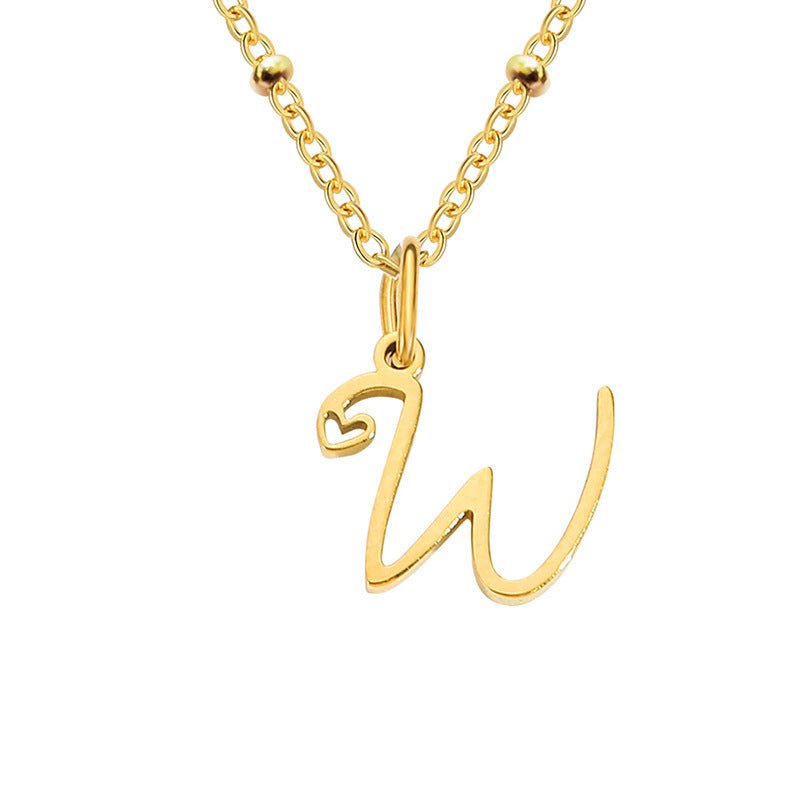 A - Z Personalized 26 Letter Pendant Necklace - Trendy Radar