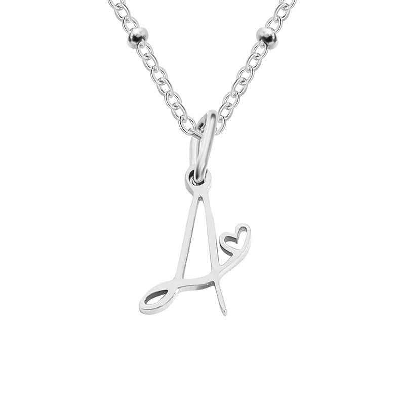 A - Z Personalized 26 Letter Pendant Necklace - Trendy Radar