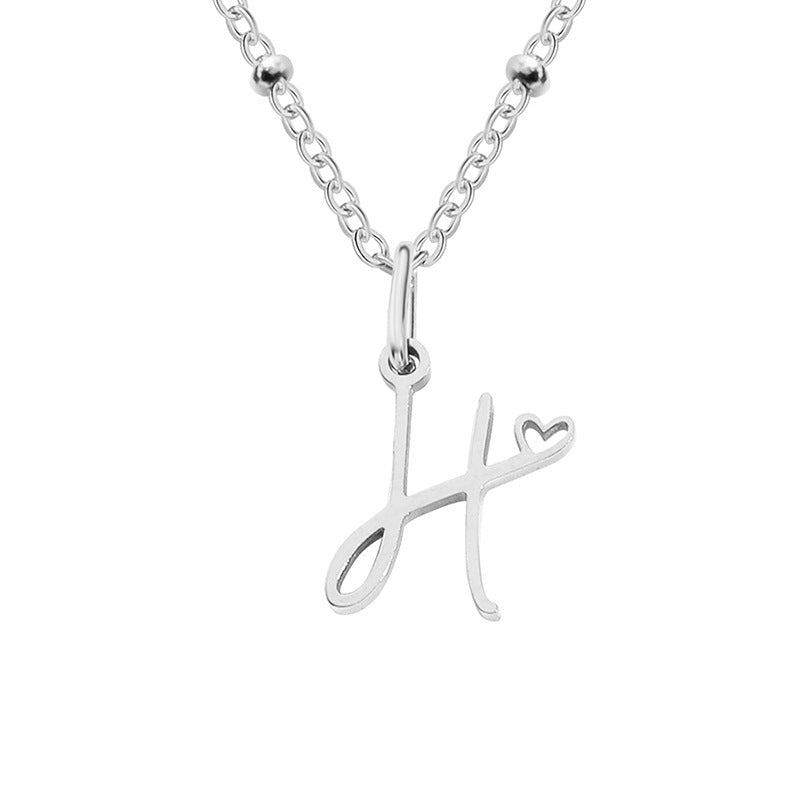 A-Z Personalized 26 Letter Pendant Necklace - Trendy Radar