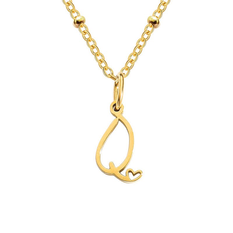 A-Z Personalized 26 Letter Pendant Necklace - Trendy Radar