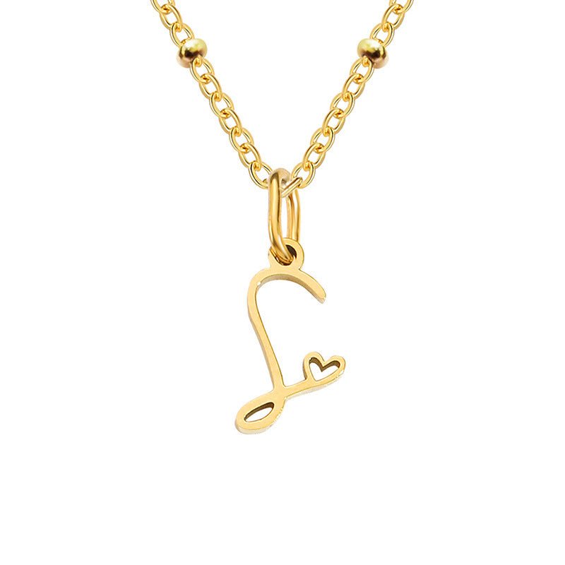 A - Z Personalized 26 Letter Pendant Necklace - Trendy Radar