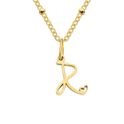 A - Z Personalized 26 Letter Pendant Necklace - Trendy Radar