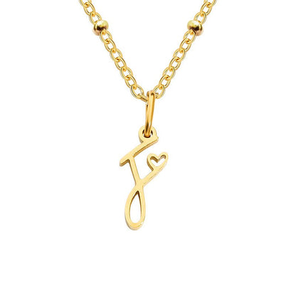 A-Z Personalized 26 Letter Pendant Necklace - Trendy Radar
