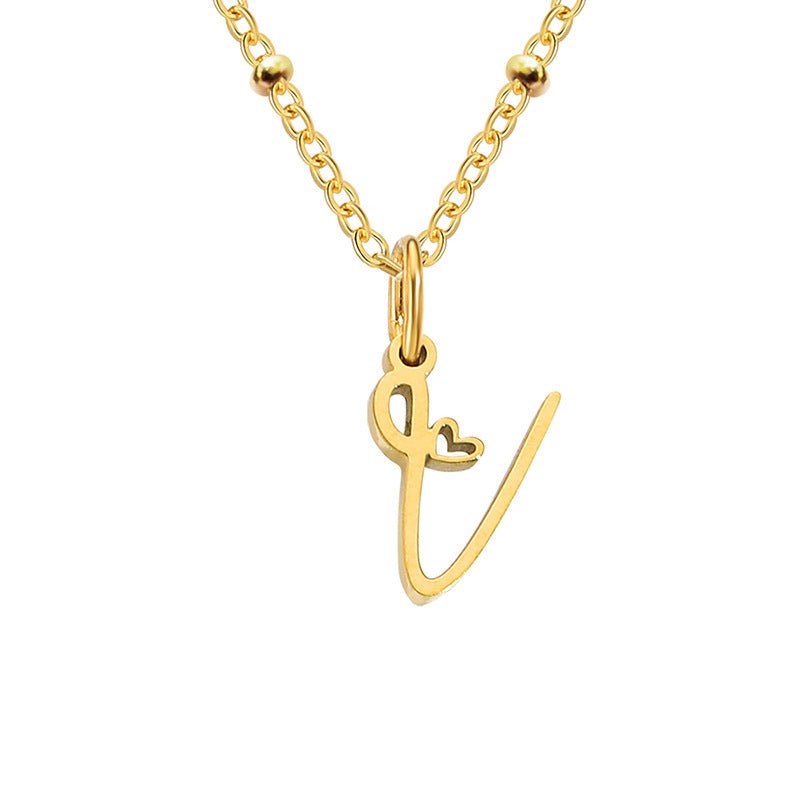 A-Z Personalized 26 Letter Pendant Necklace - Trendy Radar