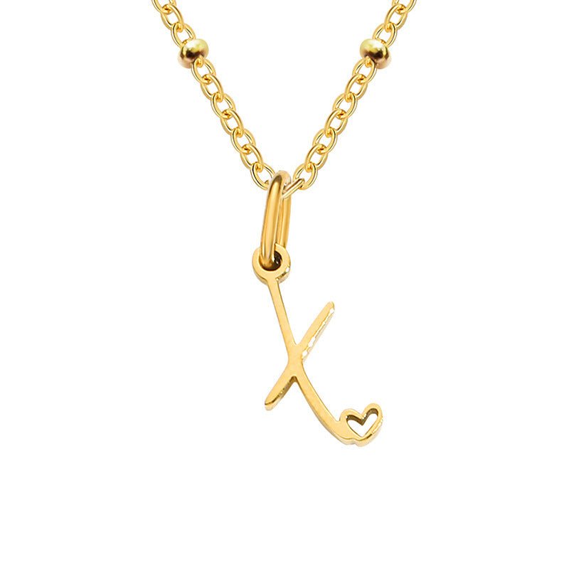 A-Z Personalized 26 Letter Pendant Necklace - Trendy Radar