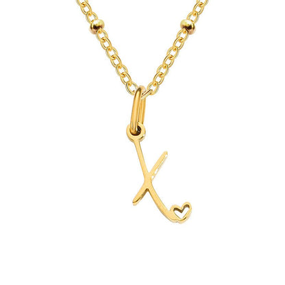 A-Z Personalized 26 Letter Pendant Necklace - Trendy Radar