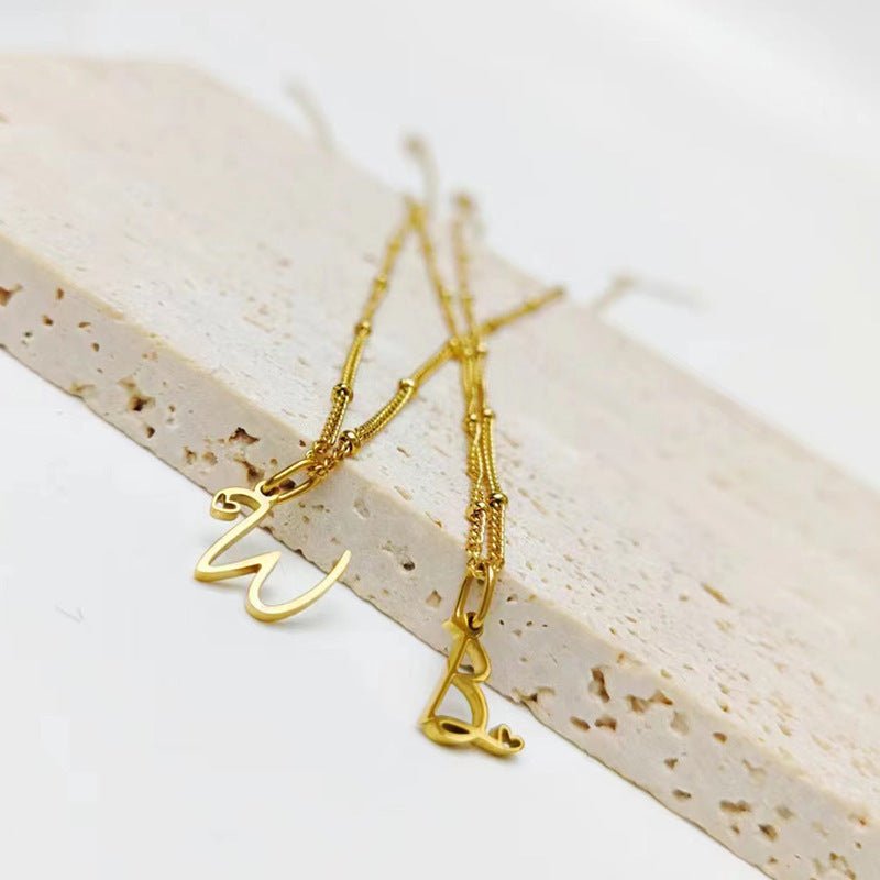 A - Z Personalized 26 Letter Pendant Necklace - Trendy Radar