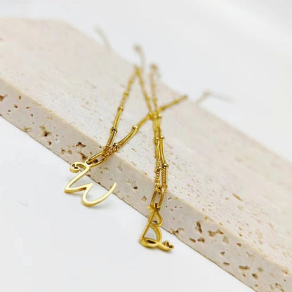 A - Z Personalized 26 Letter Pendant Necklace - Trendy Radar