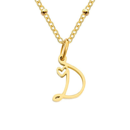 A - Z Personalized 26 Letter Pendant Necklace - Trendy Radar