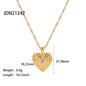 Women's Vintage Heart Circle Chain Necklace