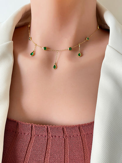 Beccarite Tassel Necklace