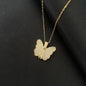 Openable Butterfly Pendant Necklace