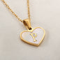 26 Letter Heart-Shaped Necklace